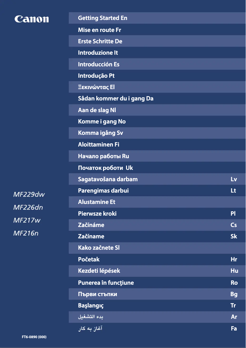 Page 1 of the manual User Manual Canon i-SENSYS MF229dw