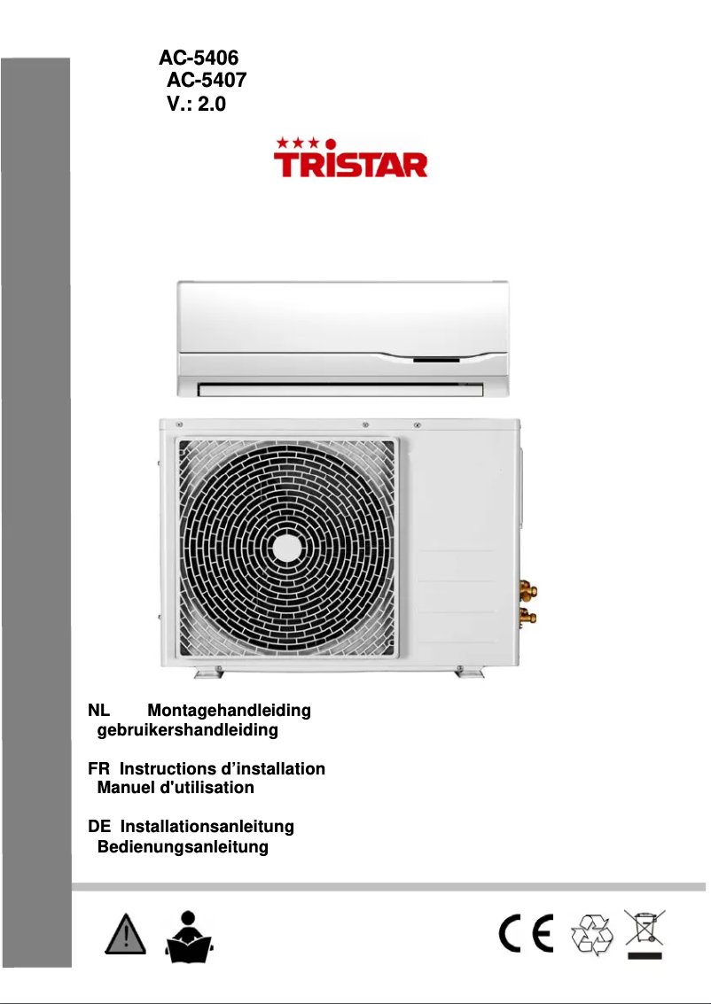 Page 1 of the manual User Manual TriStar AC-5407