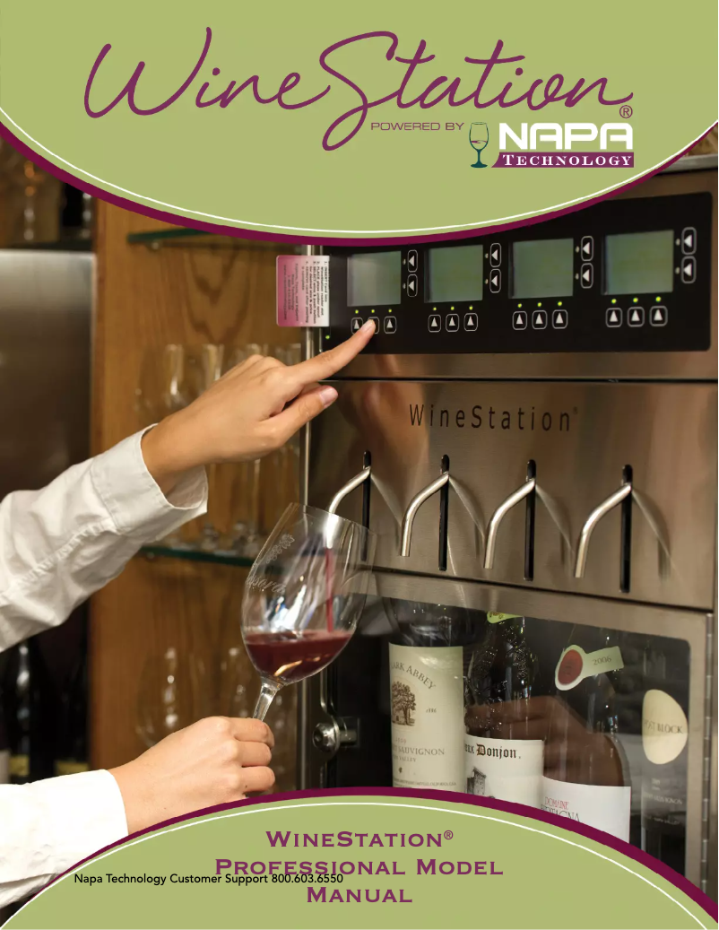 Page 1 of the manual User Manual WineStation Professional