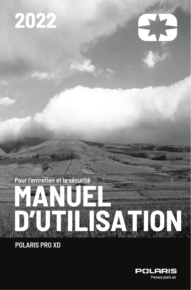 Page 1 of the manual User Manual Polaris Pro XD (2022)