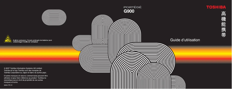 Image de la première page du manuel de l'appareil Portégé G900