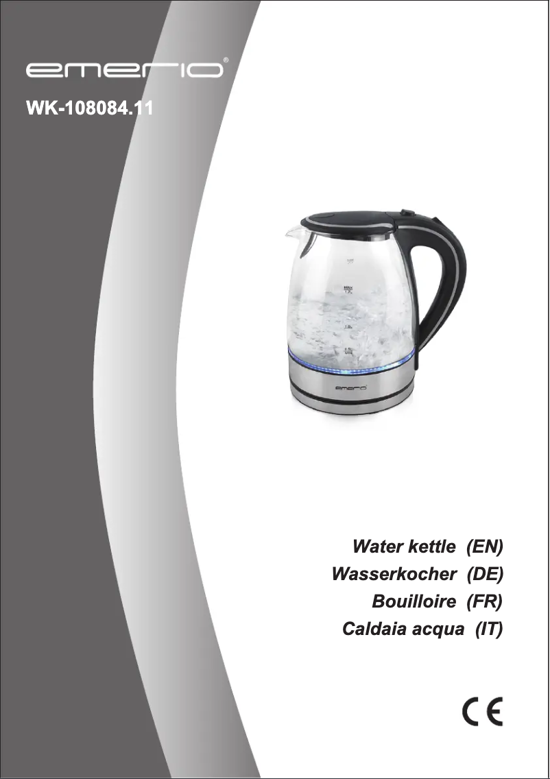 First page image of the manual for WK-108084