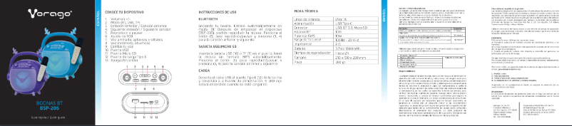 First page image of the manual for BSP-205