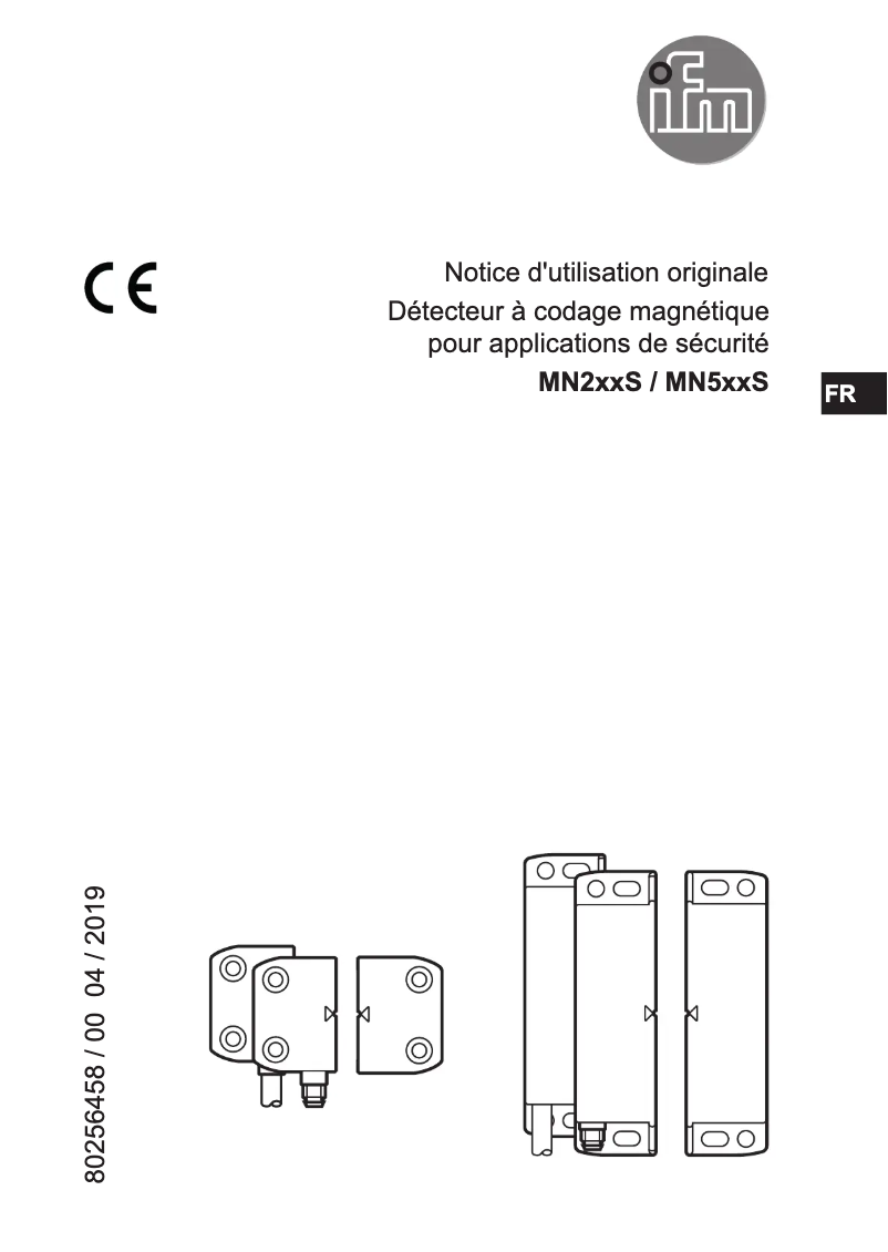 Page 1 of the manual User Manual IFM MN203S