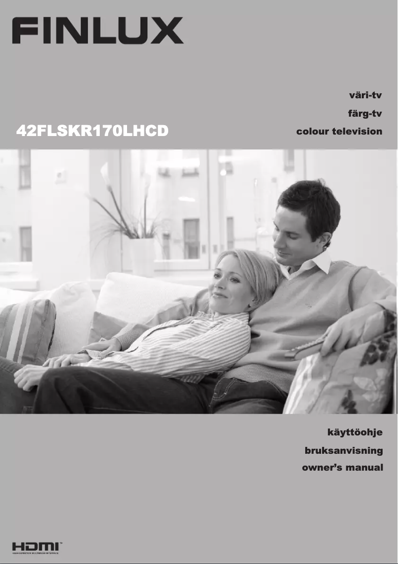 First page image of the manual for 42FLSKR170LHCD