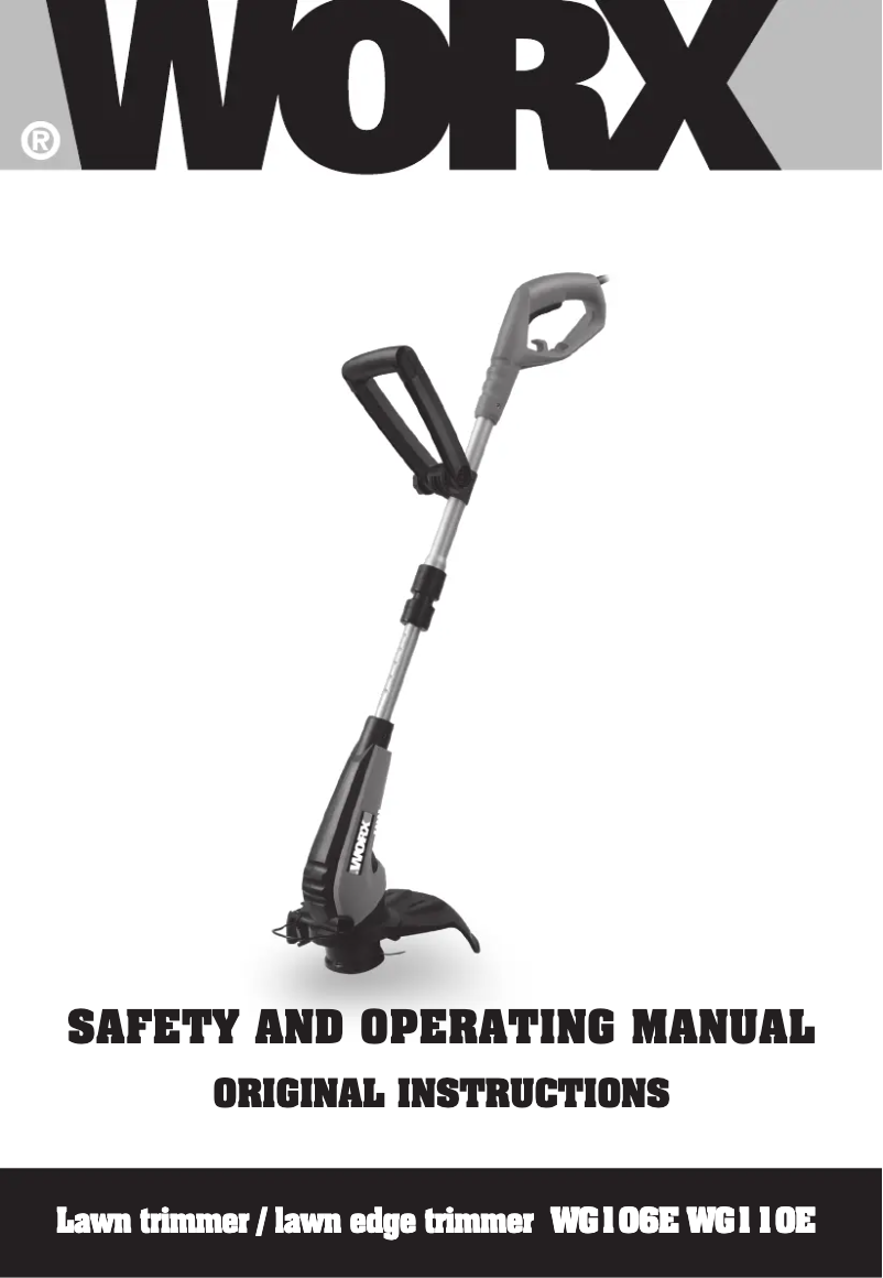 Page 1 of the manual User Manual Worx WG106E