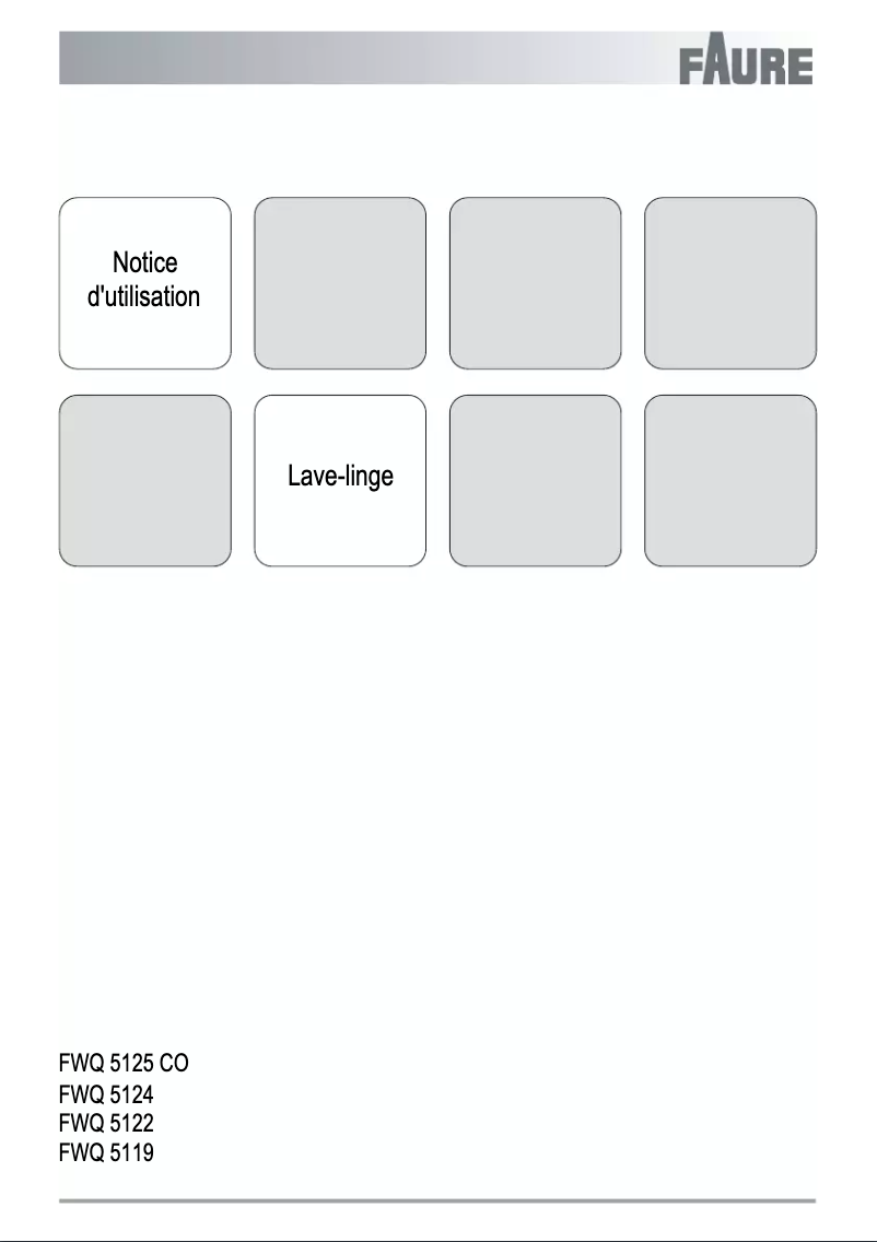 First page image of the manual for FWQ5119