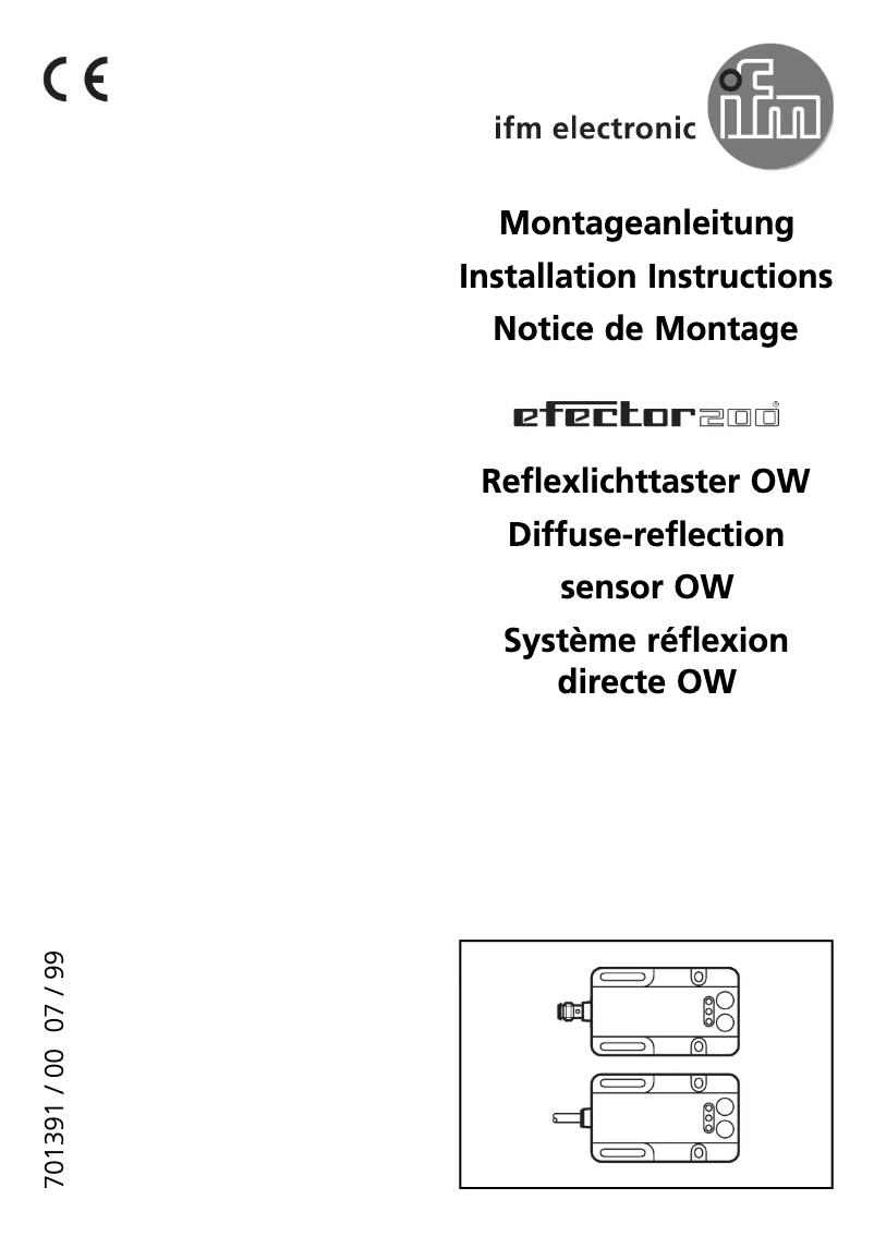 First page image of the manual for OW1001