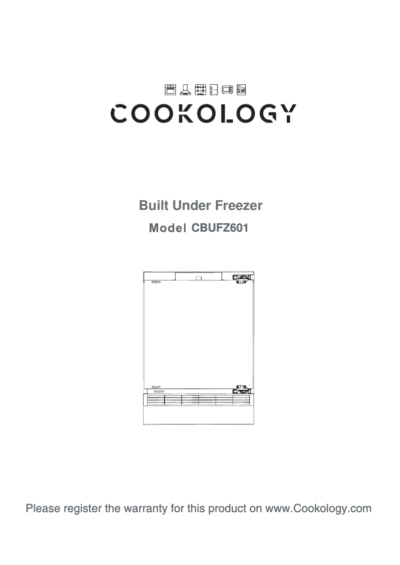 Page 1 of the manual User Manual Cookology CBUFZ601