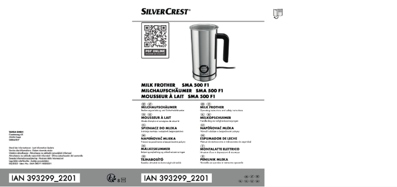 Page 1 of the manual User Manual SilverCrest SMA 500 E1