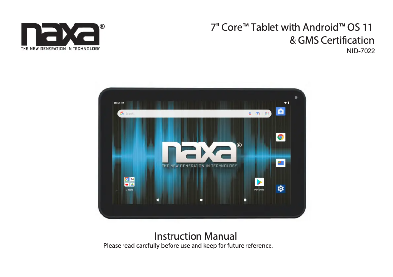 Page 1 of the manual User Manual Naxa NID-7022