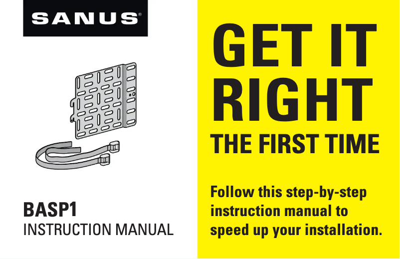 Page 1 of the manual User Manual Sanus BASP1