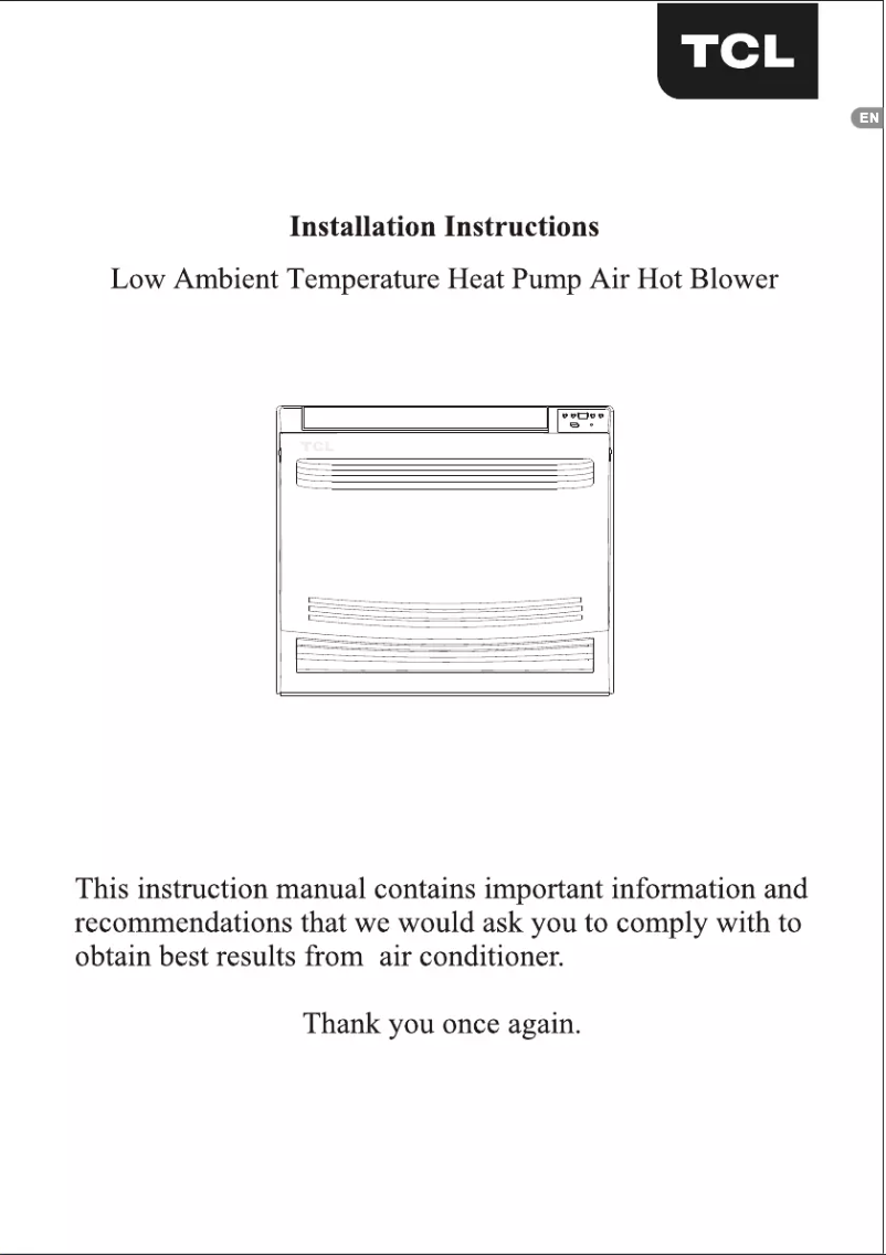 First page image of the manual for MN18Z0