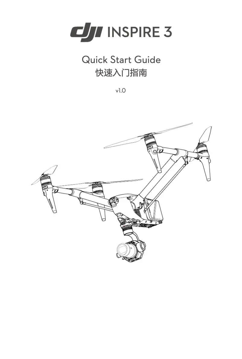Page 1 of the manual Quick Start Guide DJI Inspire 3