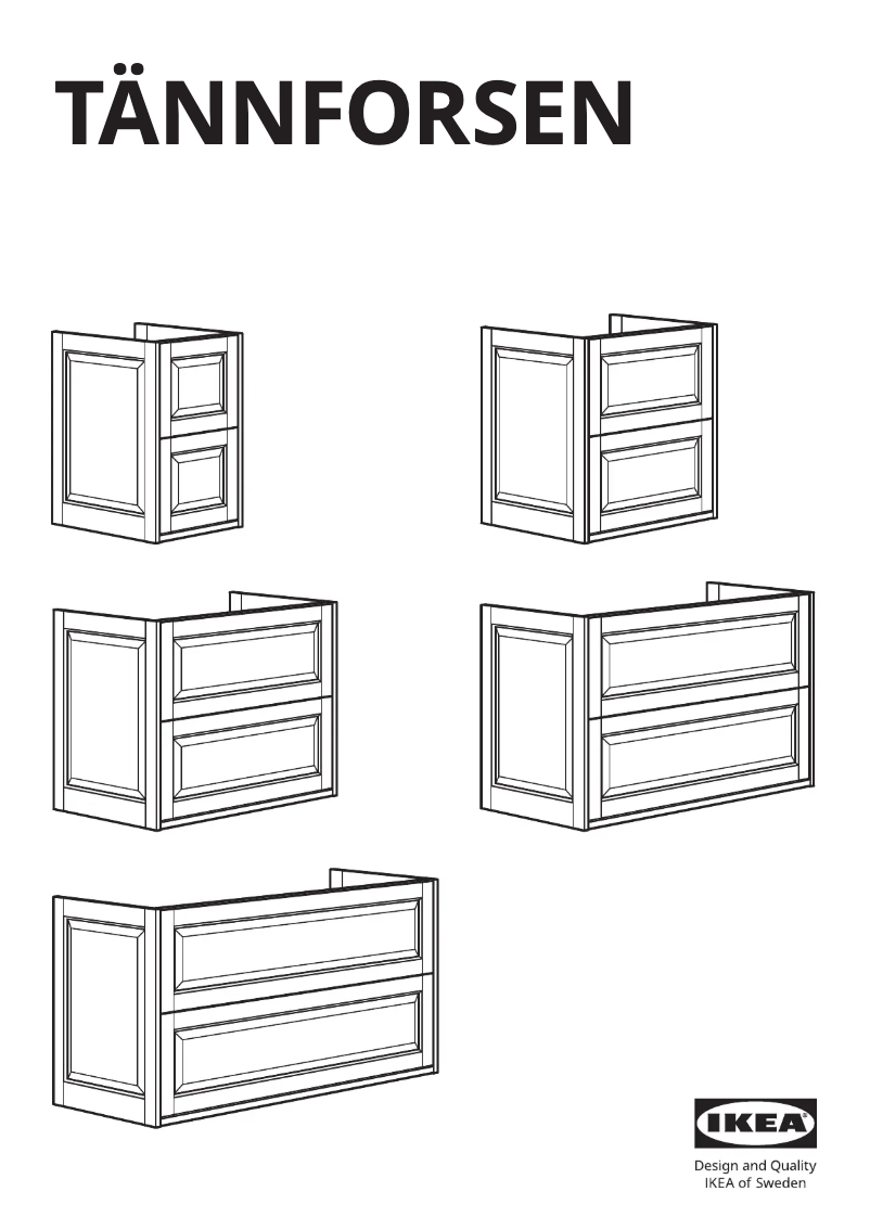 Page 1 of the manual User Manual Ikea TÄNNFORSEN 605.317.70