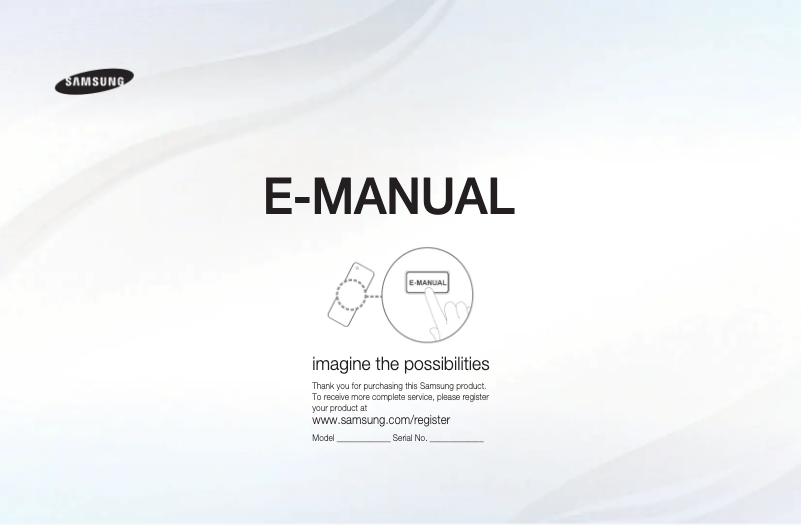 First page image of the manual for LA32E420