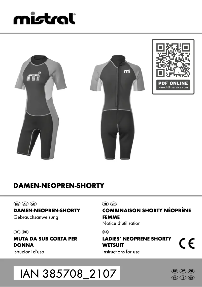 First page image of the manual for IAN 385708