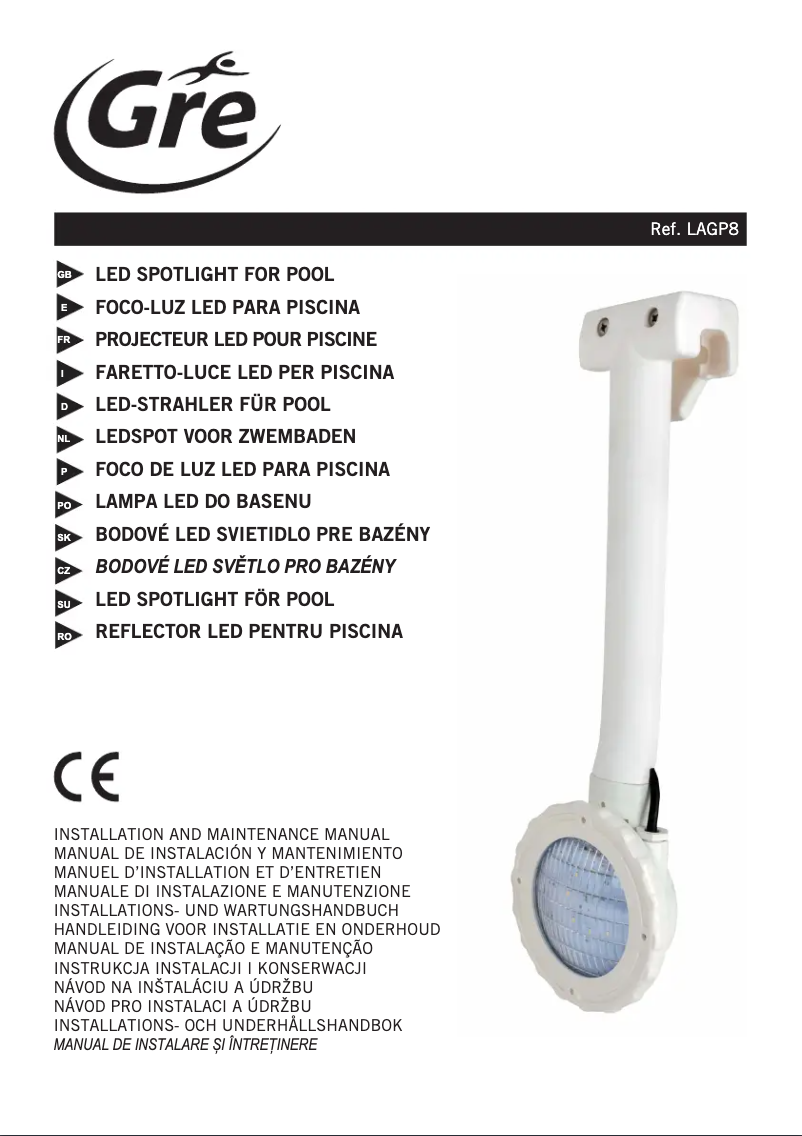 Page 1 of the manual User Manual Gre LAGP8