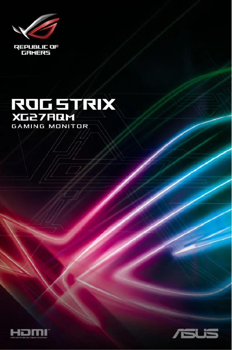 Page 1 of the manual User Manual Asus ROG Strix XG27AQM