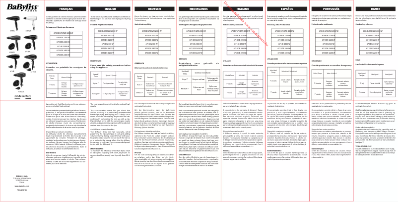 First page image of the manual for Turbo Shine 2200 D570DE