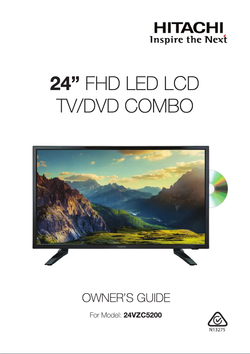 Page 1 of the manual User Manual Hitachi 24VZC5200