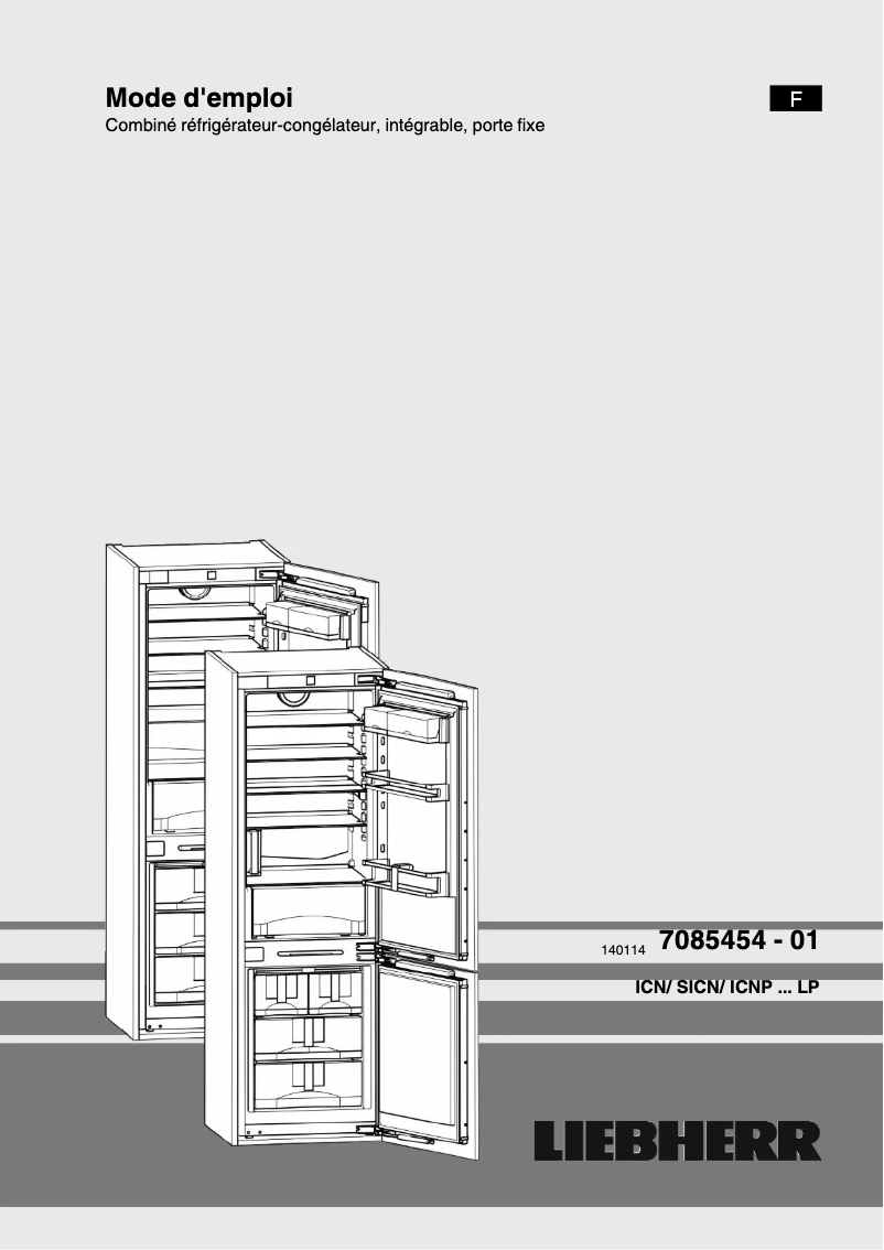 Page 1 of the manual User Manual Liebherr SBS 66I3 Premium
