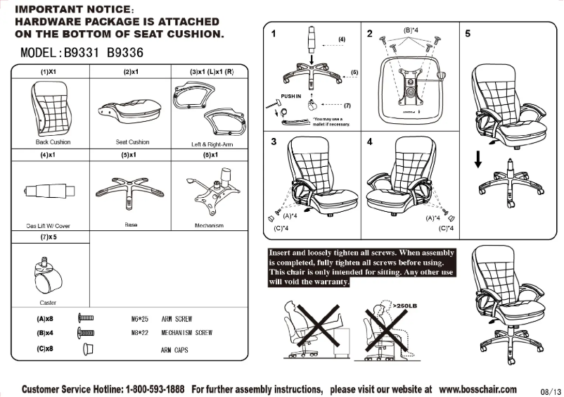 Page 1 of the manual User Manual Boss B9336
