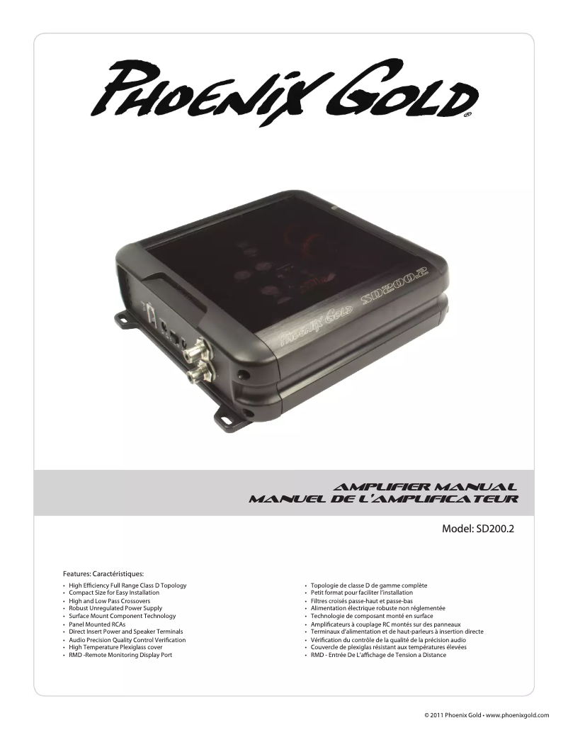 First page image of the manual for SD200.2