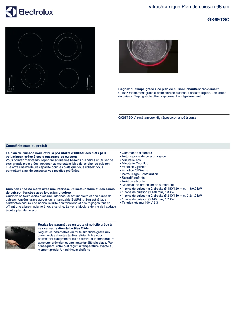 First page image of the manual for GK69TSO