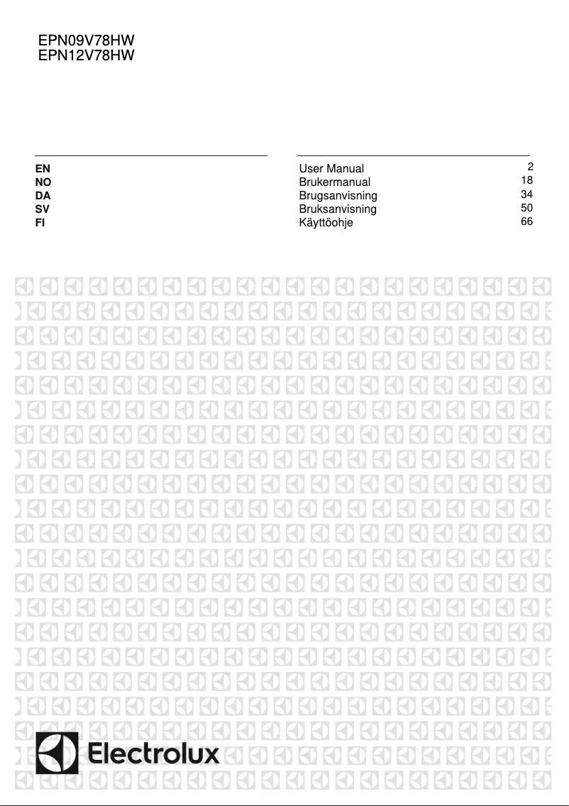 First page image of the manual for EPN12V78HWI