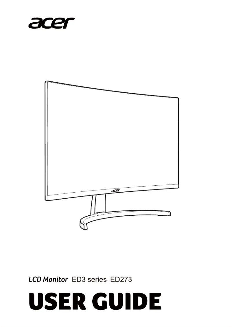 First page image of the manual for ED273P