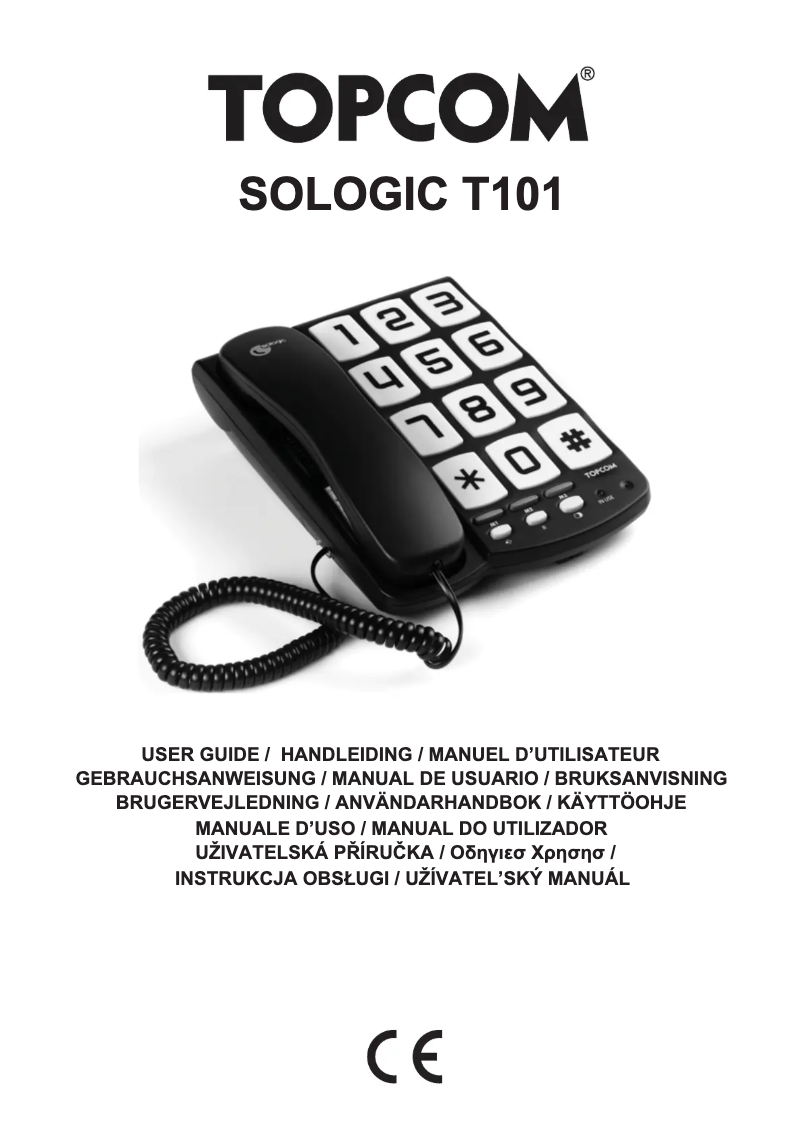 First page image of the manual for Sologic T101