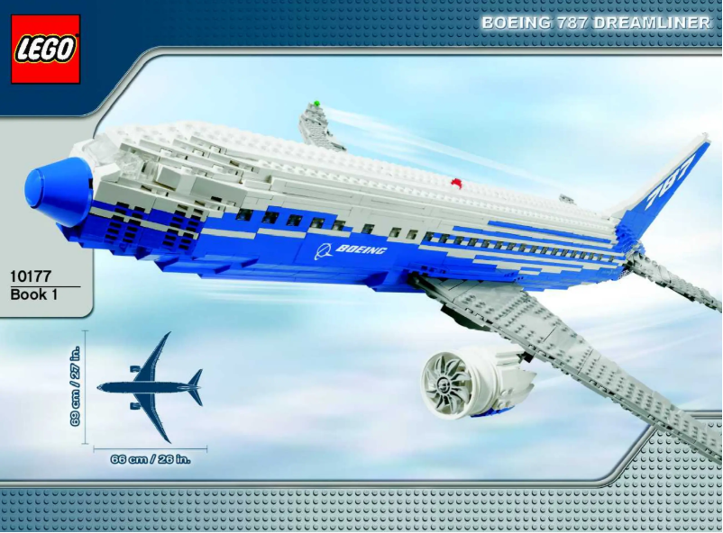 Page 1 of the manual User Manual Lego Boeing 787 Dreamliner