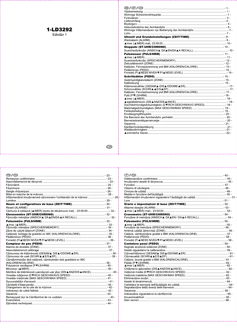 Page 1 of the manual User Manual Crivit IAN 068547