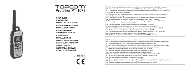 First page image of the manual for RC-6420