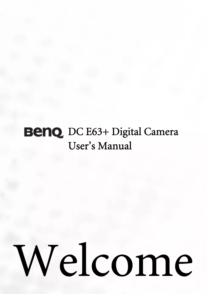 Image de la première page du manuel de l'appareil DC E63+