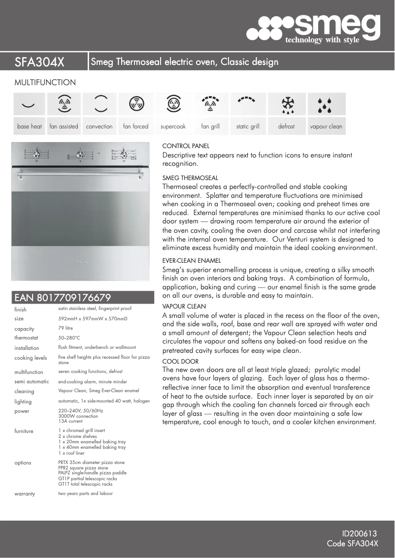 First page image of the manual for SFA304X