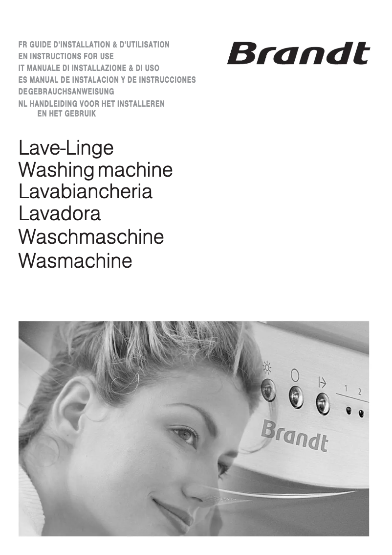 Page 1 of the manual User Manual Brandt BWT 6010 E