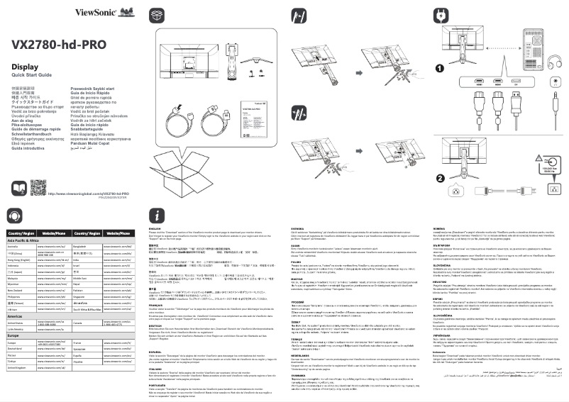 Image de la première page du manuel de l'appareil VX2780-hd-PRO