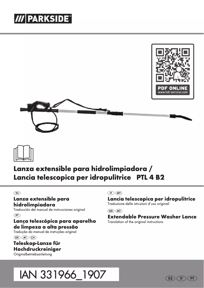 First page image of the manual for PTL 4 B2