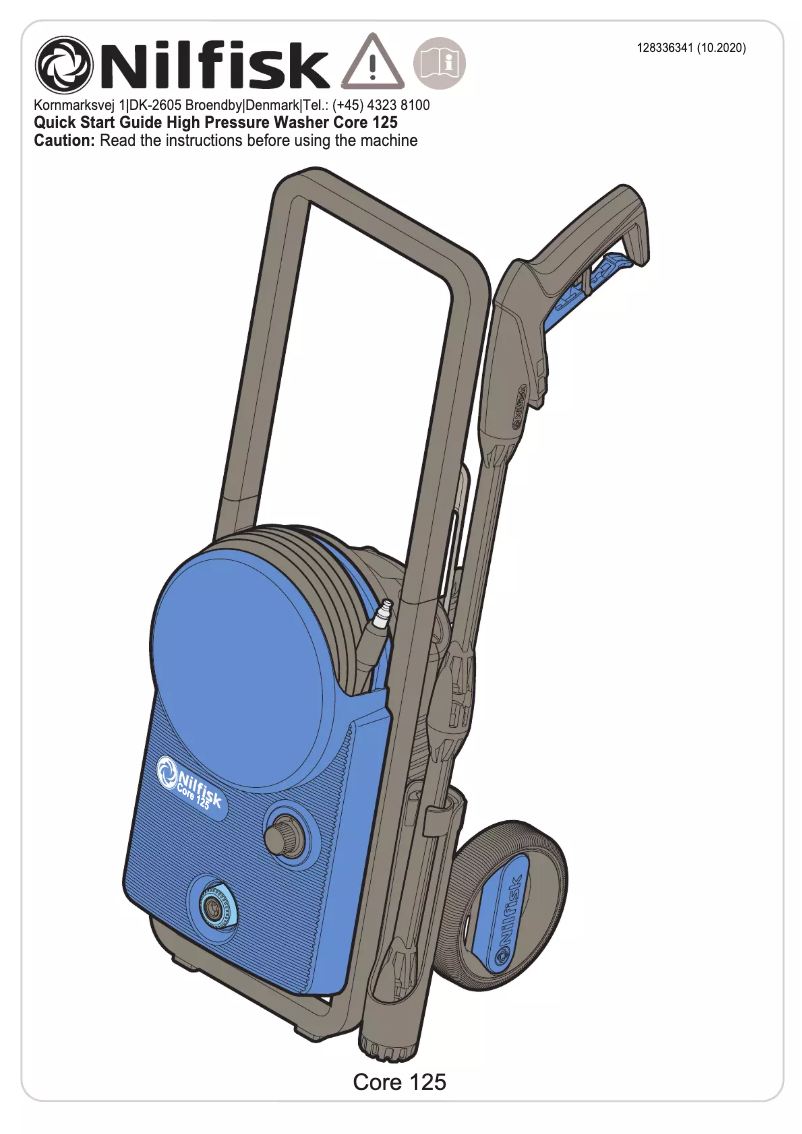 First page image of the manual for Core 125