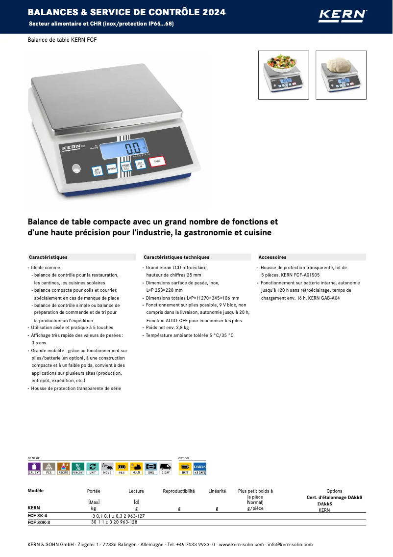 First page image of the manual for FCF 30K-3