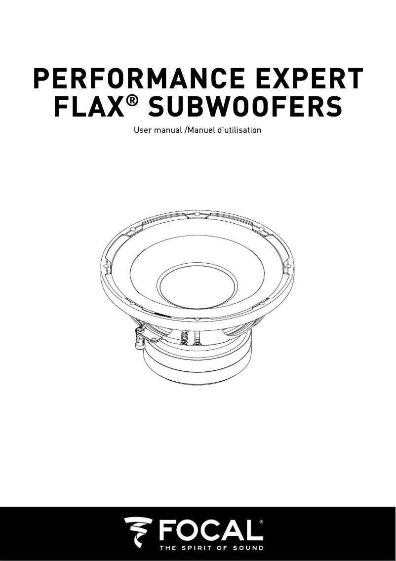 First page image of the manual for SUBP20F