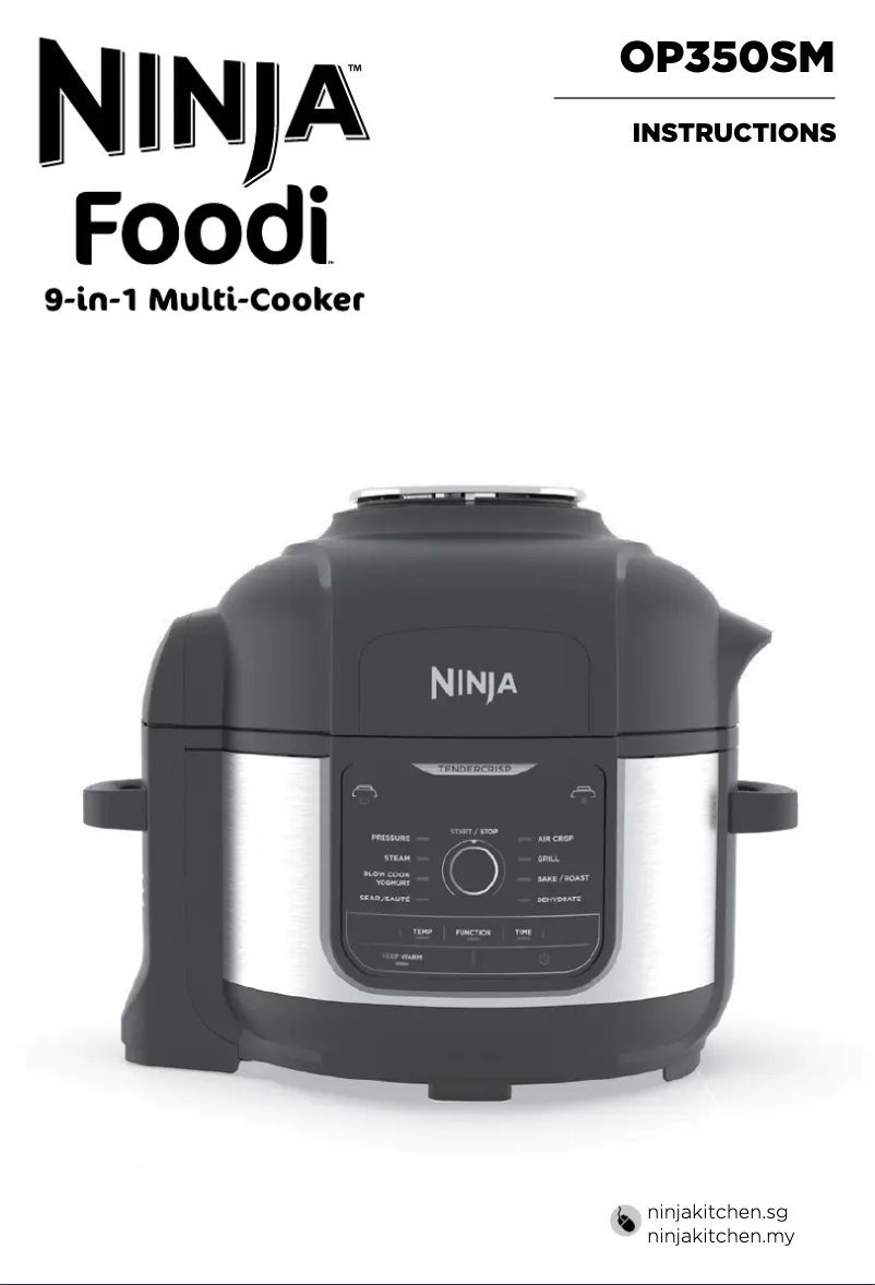 Page 1 of the manual User Manual Ninja Foodi OP350