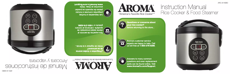 Page 1 of the manual User Manual Aroma ARC-914SBD