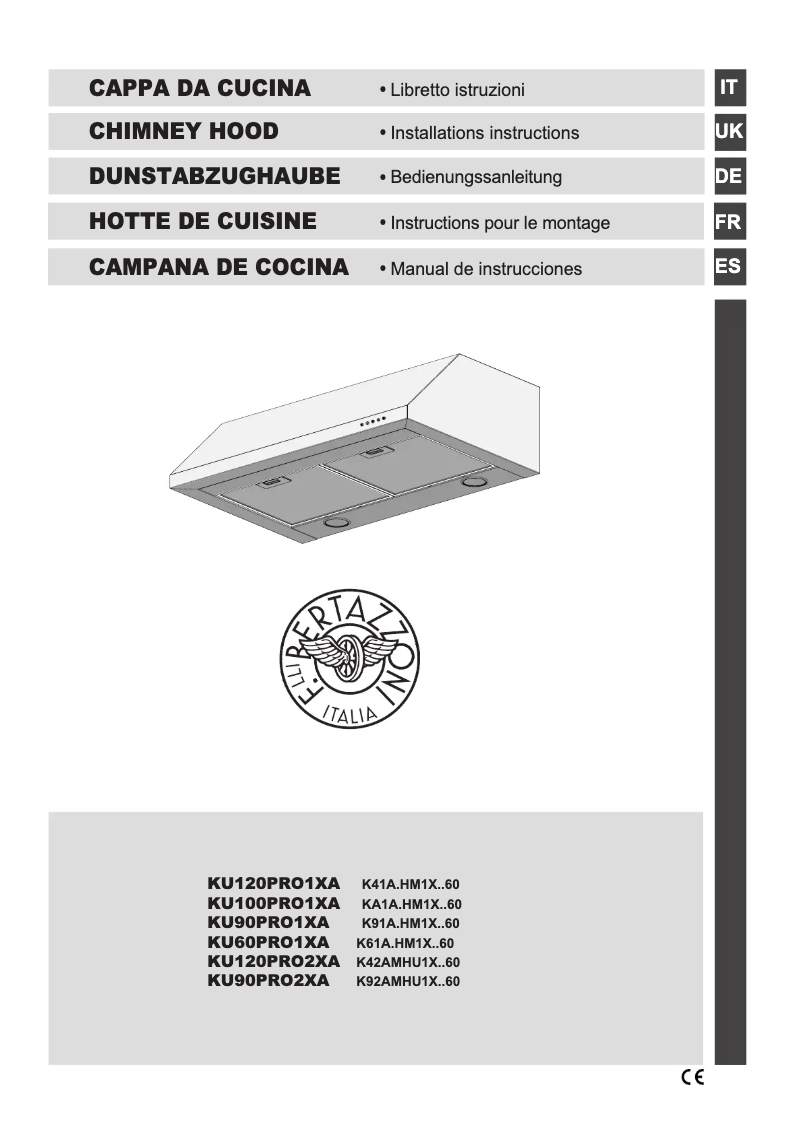 First page image of the manual for KU120 PRO 1 X A