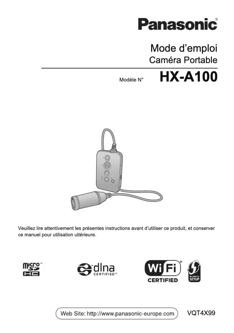 Page 1 of the manual User Manual Panasonic TU-PTA100E