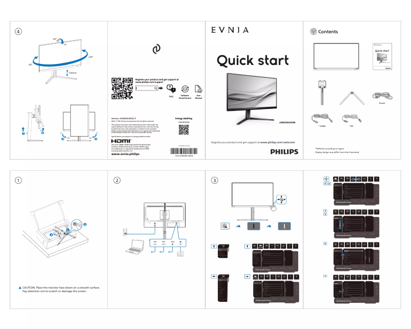 First page image of the manual for Evnia 25M2N3200W