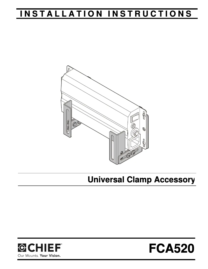 First page image of the manual for FCA520