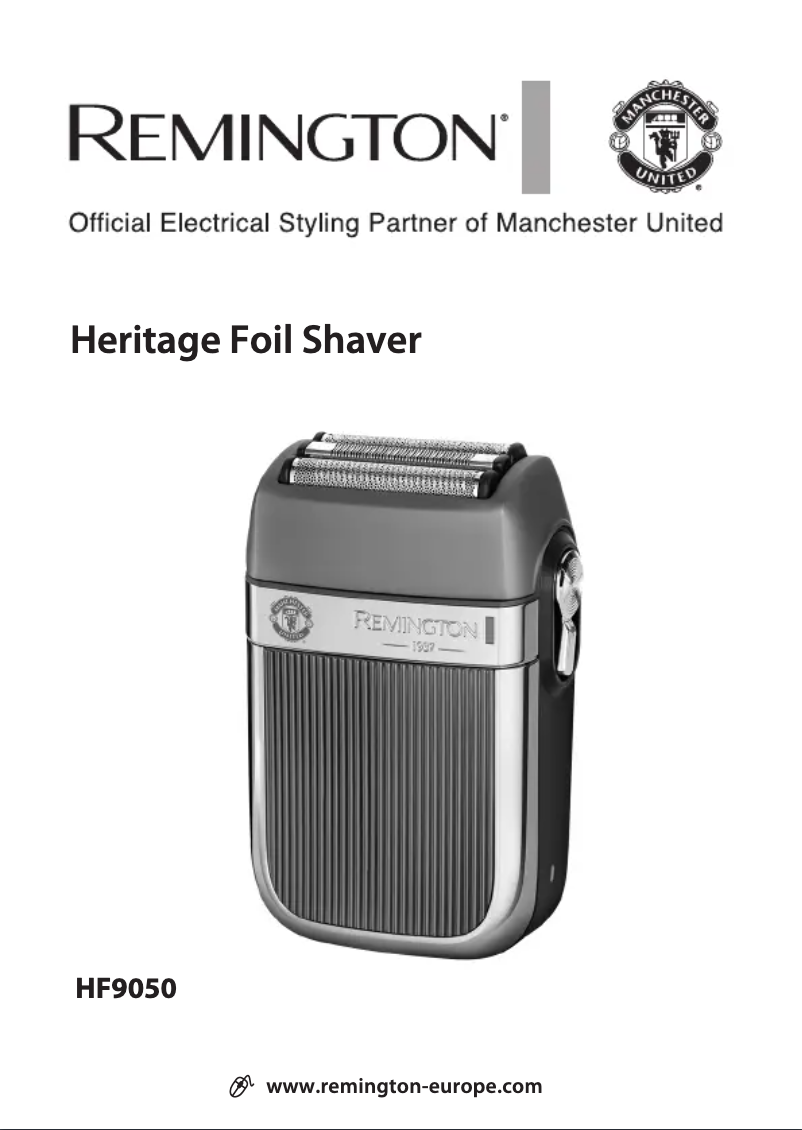 Page 1 of the manual User Manual Remington HF9050